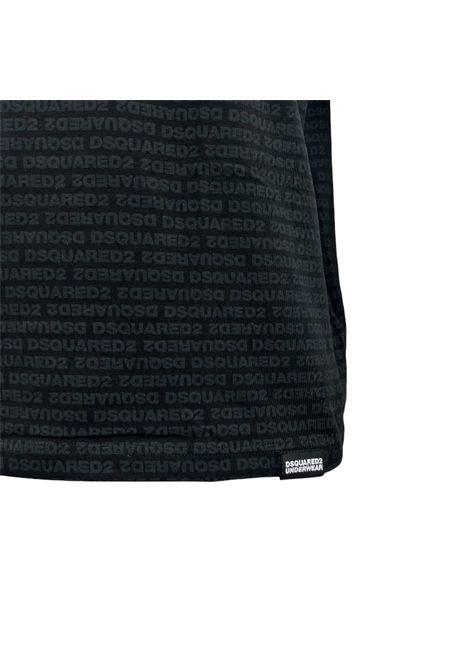 T-shirt e slip Dsquared2 Underwear D9H135510 001 nero monogramma DSQUARED2 UNDERWEAR | T-shirt | D9H135510001